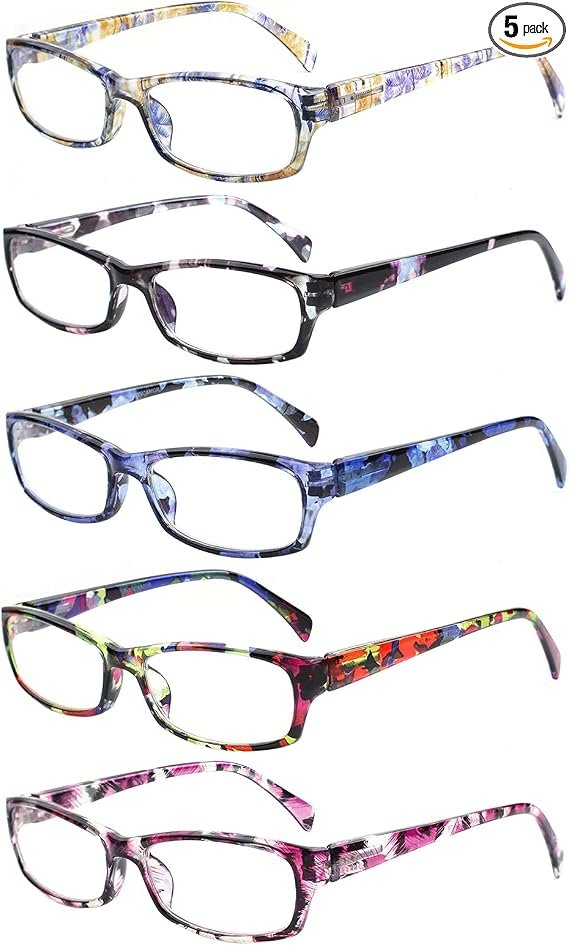 5 Pack Computer Reading Glasses Men and Women